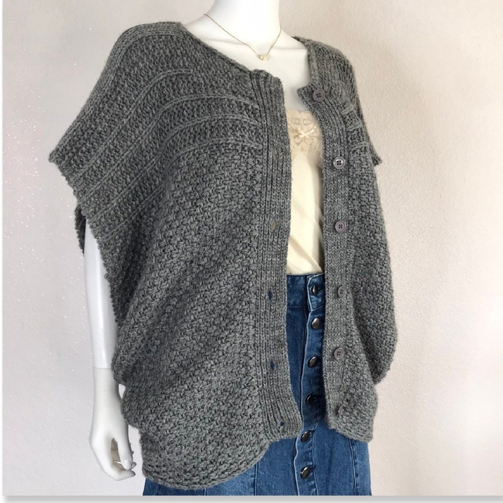 BUFFALO David Bitton Wool Blend Slouchy Chunky Knit Cardigan